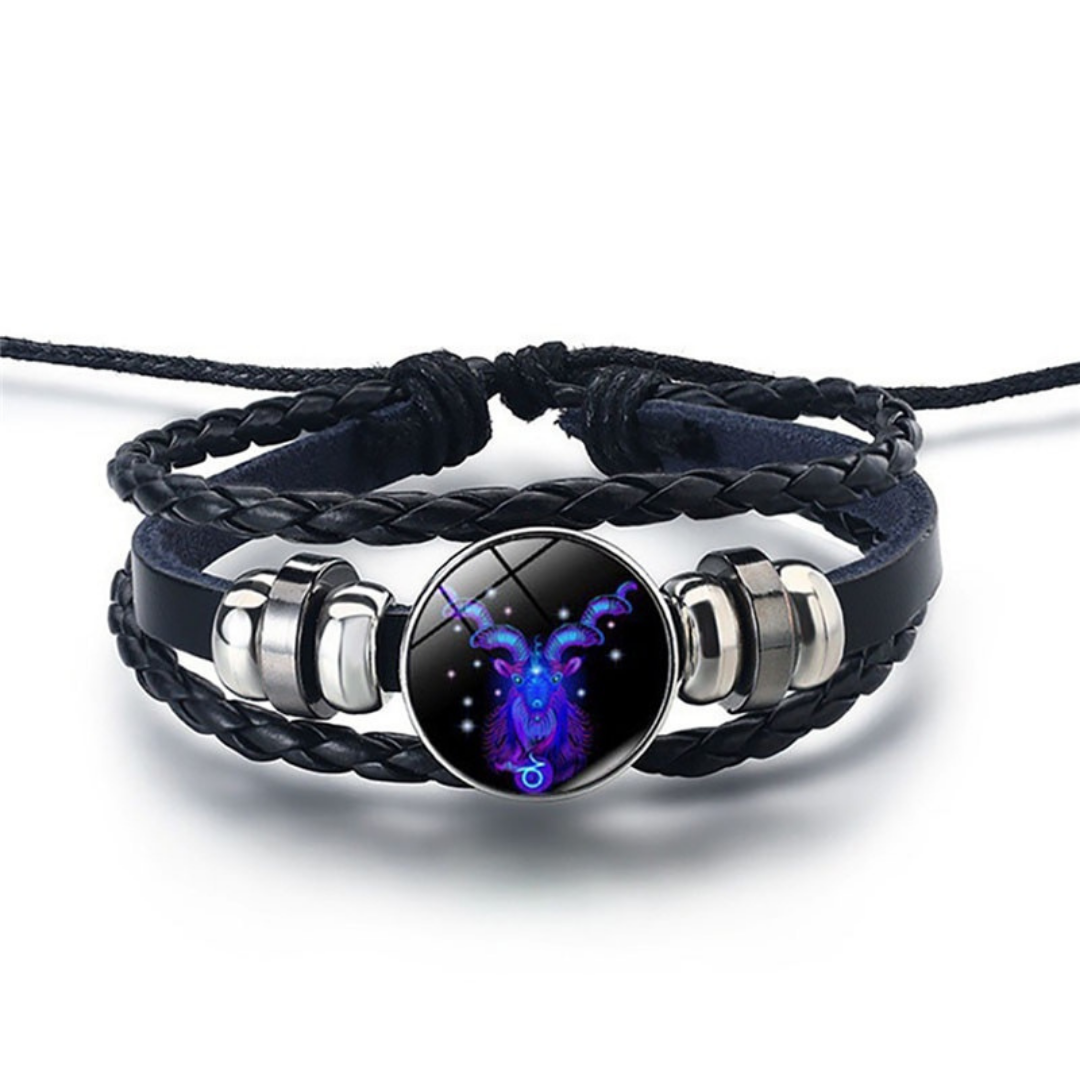 Hemels Harmonie leren sterrenbeeld armband