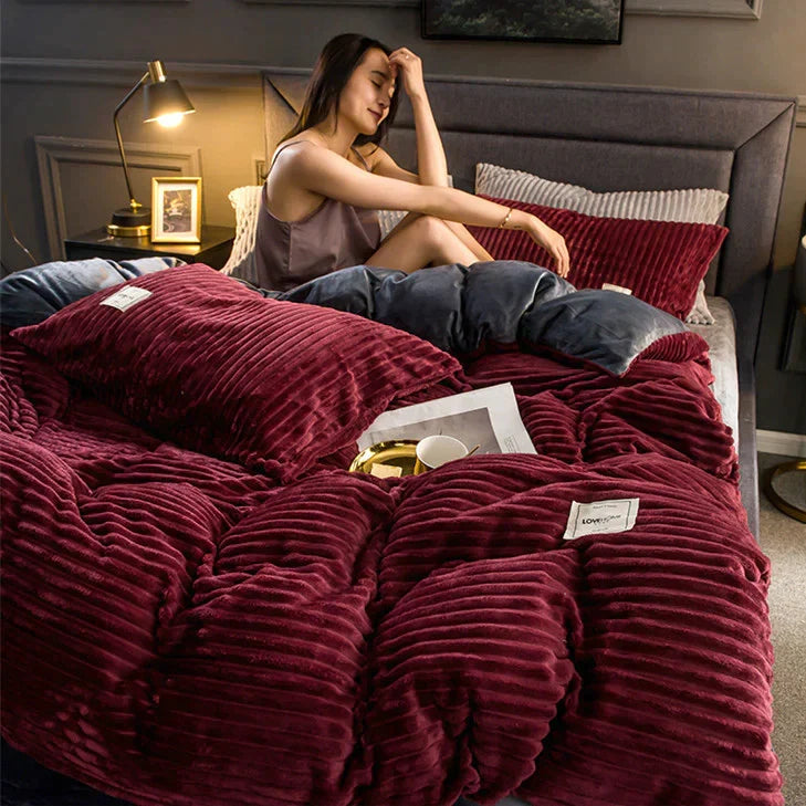 DreamWeave fluwelen fleece dekbedovertrek