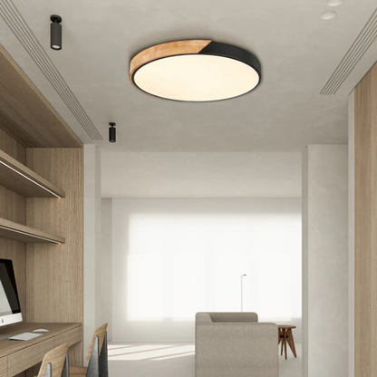Delos Scandinavische LED Plafondlamp van Hout
