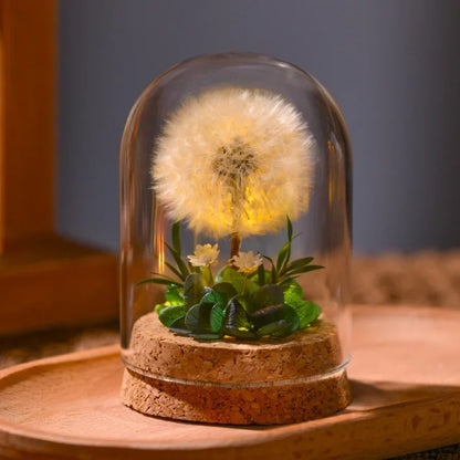 Lumio Floro nachtlamp met gedroogde bloemen onder glas