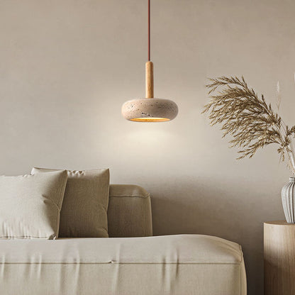 Lumio Japanse Hanglamp Travertin LED