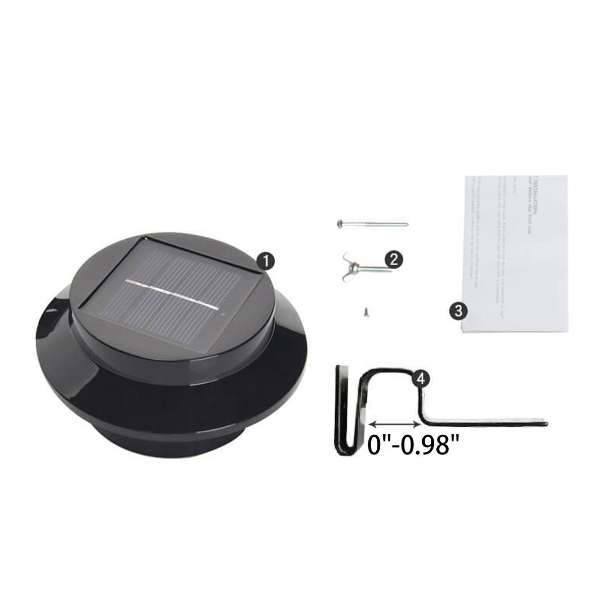 Lumio industriële solar wandlamp