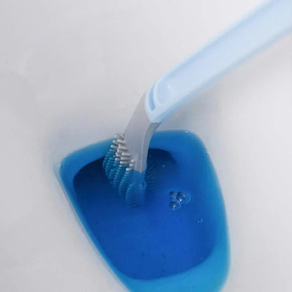 Silicone toiletborstel met wandhouder