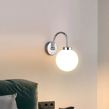 Licinia vintage wandlamp met glazen bol