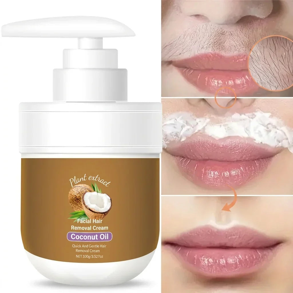 SilkySmooth plantaardige gezichtshaarverwijdering crème