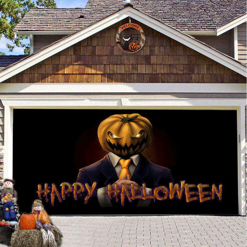 SpookShade Halloween garagedeur decoratie