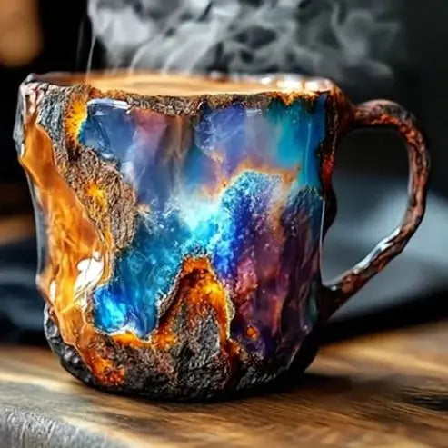 AuraStone handgemaakte koffiekop van mineraalsteen
