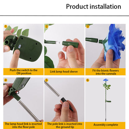 Lumio Solar LED rozen tuinlamp