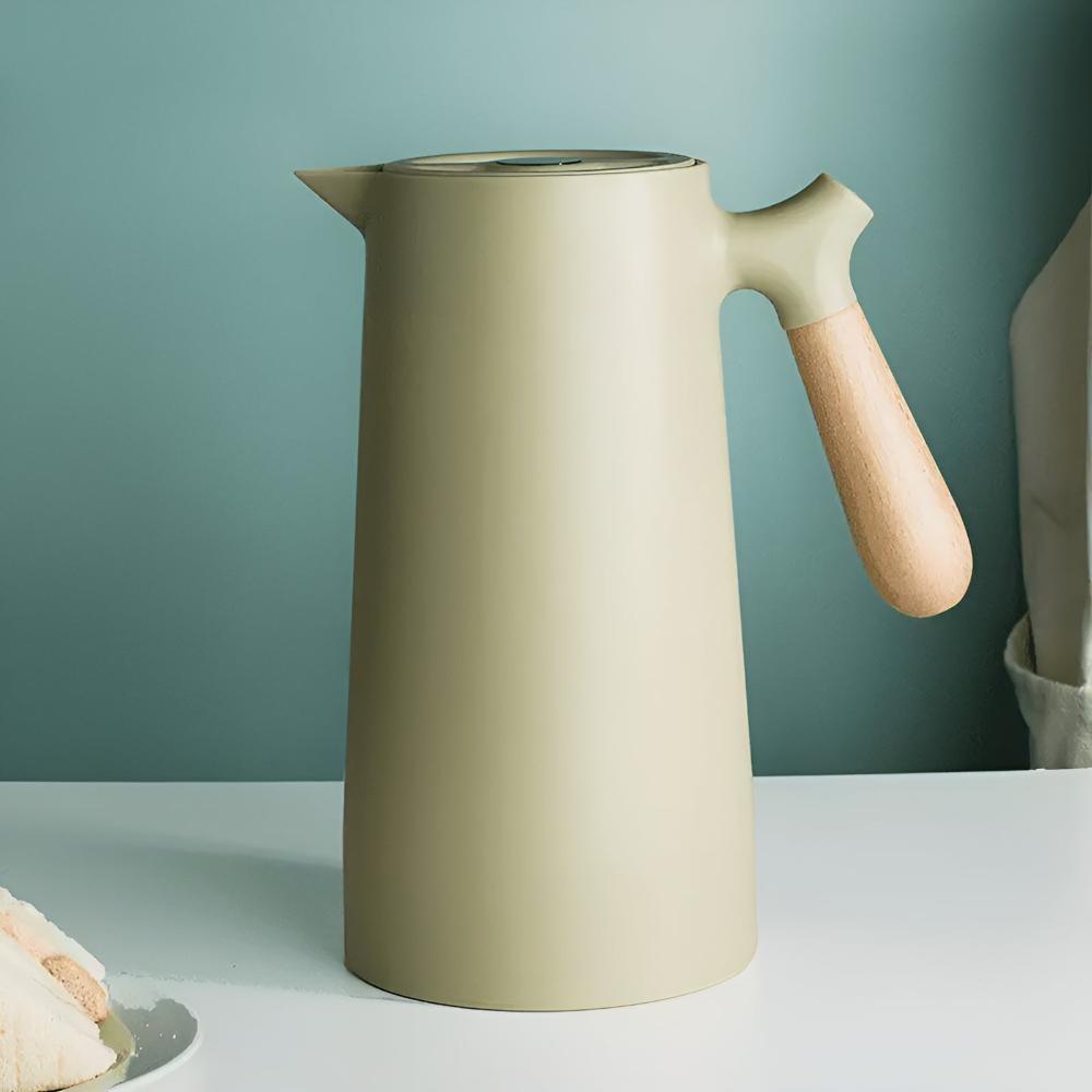 Odior geïsoleerde karaf met houten handvat