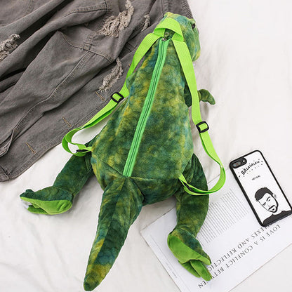 DazzleDino zachte pluche dinosaurus rugzak