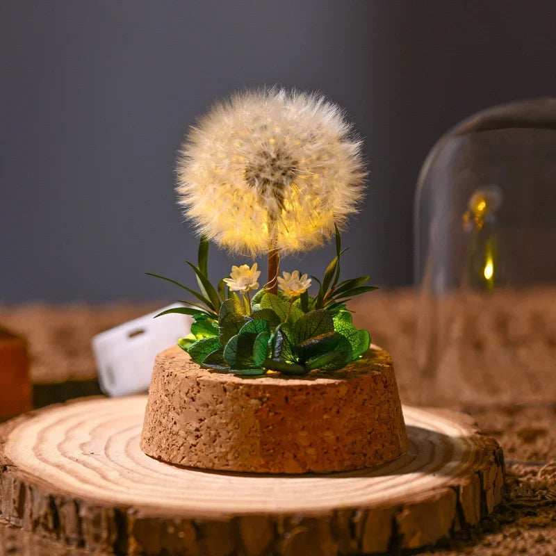 Lumio Floro nachtlamp met gedroogde bloemen onder glas