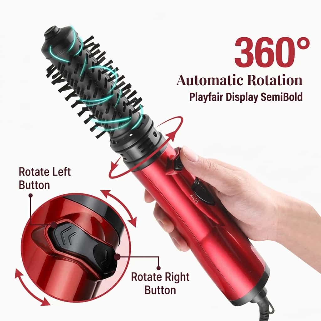 3-in-1 Roterende Haarstyler