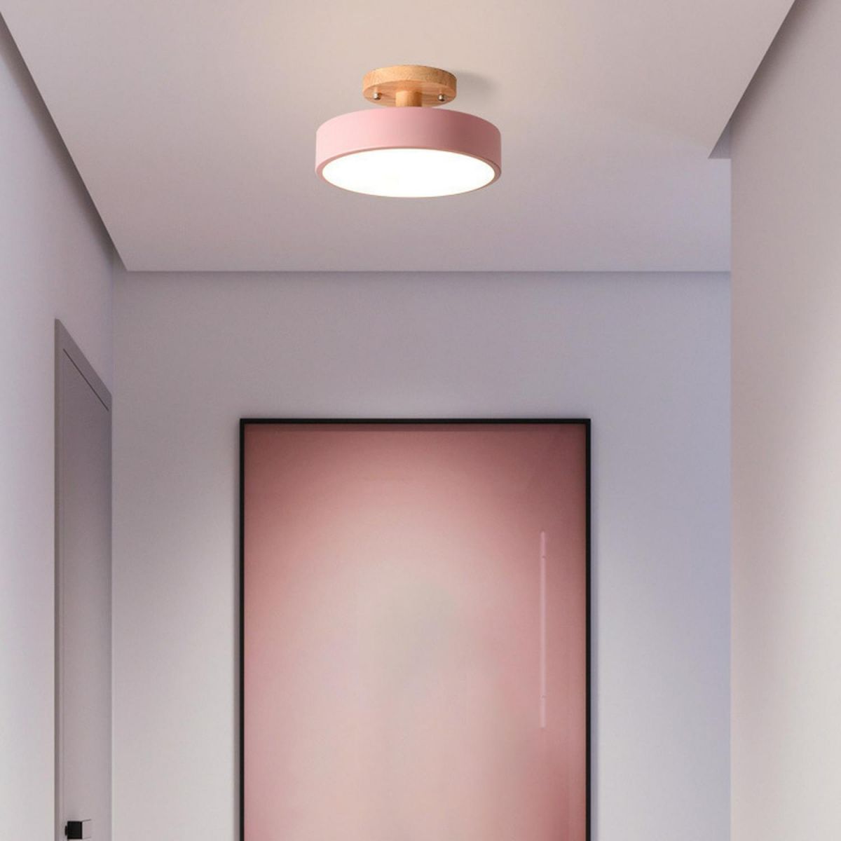 Scandinavische Houten Plafondlamp