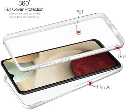 Galaxy A12 360° Ultra Clear Hybrid hoesje