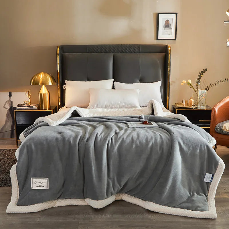 Luxe winter fleece deken