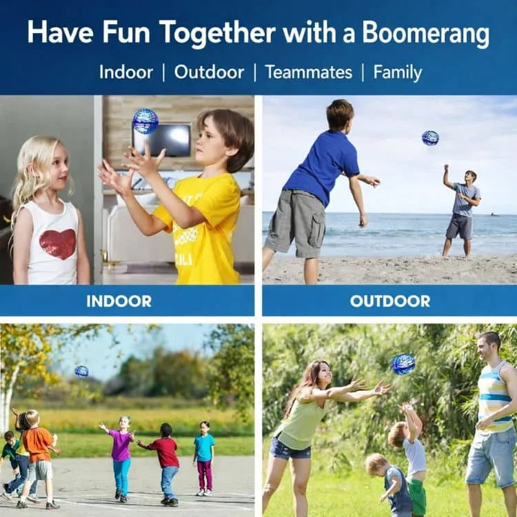 Lichtgevende Vliegende Boomerang Bal