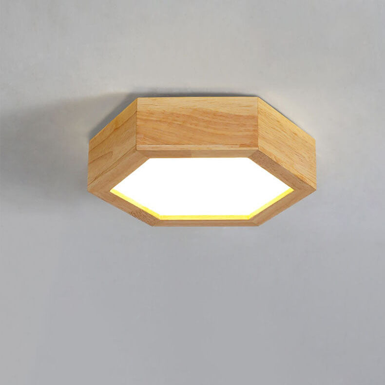 Lumio Japandi houten LED plafondlamp