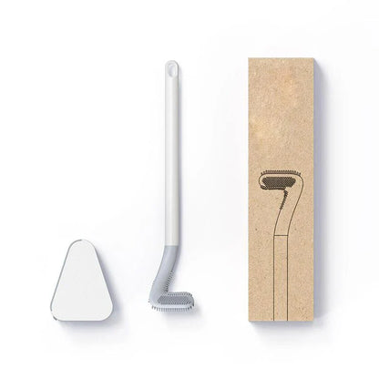 Silicone toiletborstel met wandhouder