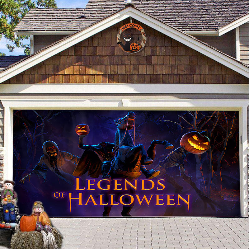 SpookShade Halloween garagedeur decoratie