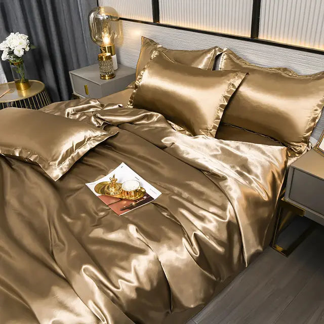 SilkSerenity luxe satijnen dekbedovertrek