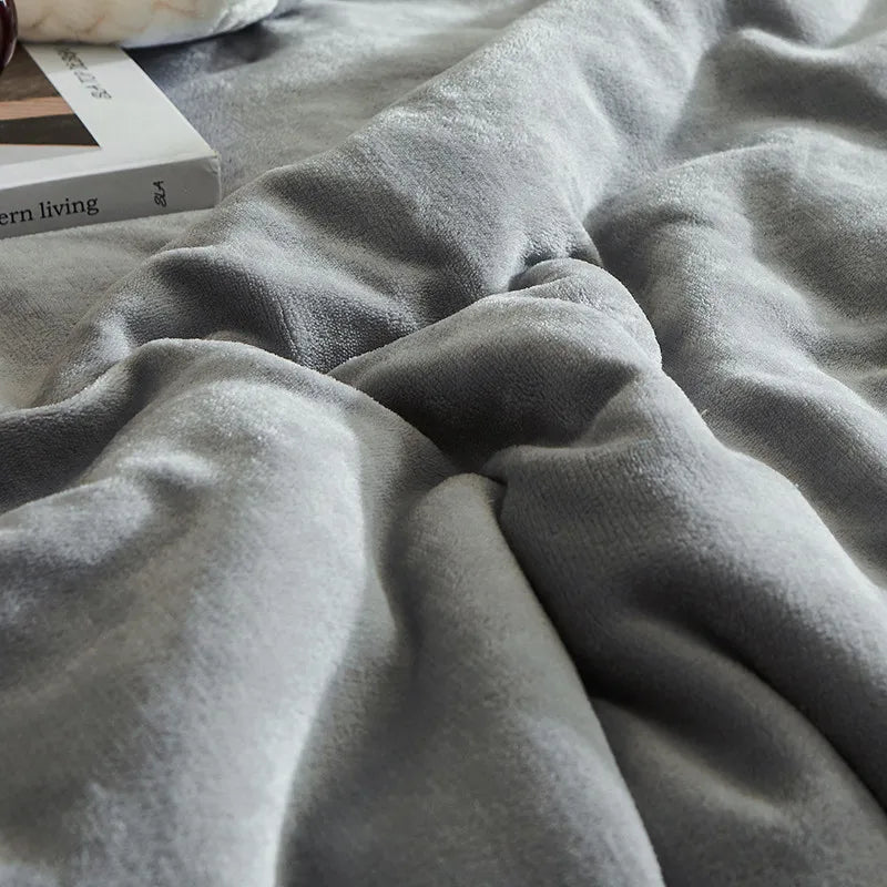 Luxe winter fleece deken