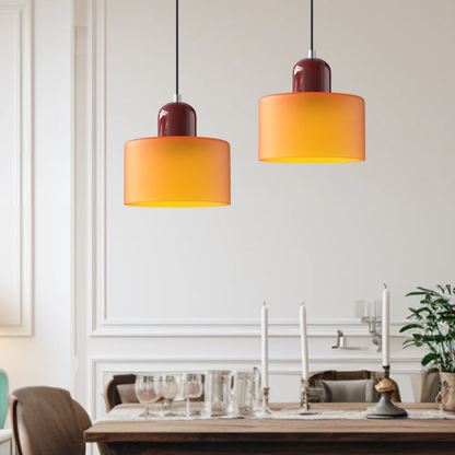 Retro Glazen Hanglamp