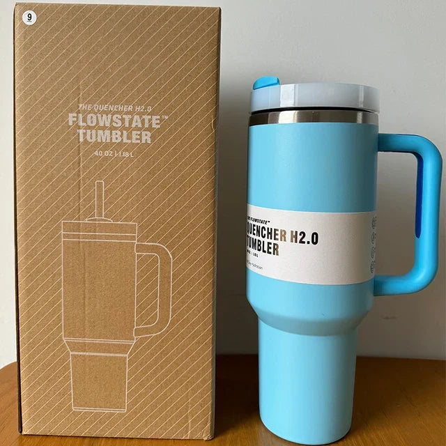 ThermoTumbler vacuüm geïsoleerde beker met handvat