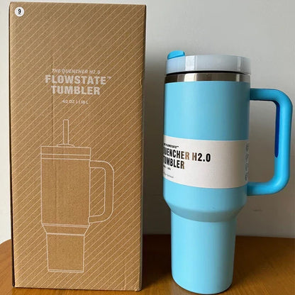 ThermoTumbler vacuüm geïsoleerde beker met handvat