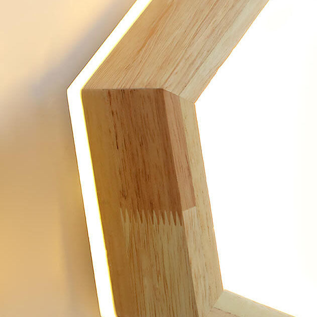 Lumio Japandi houten LED plafondlamp
