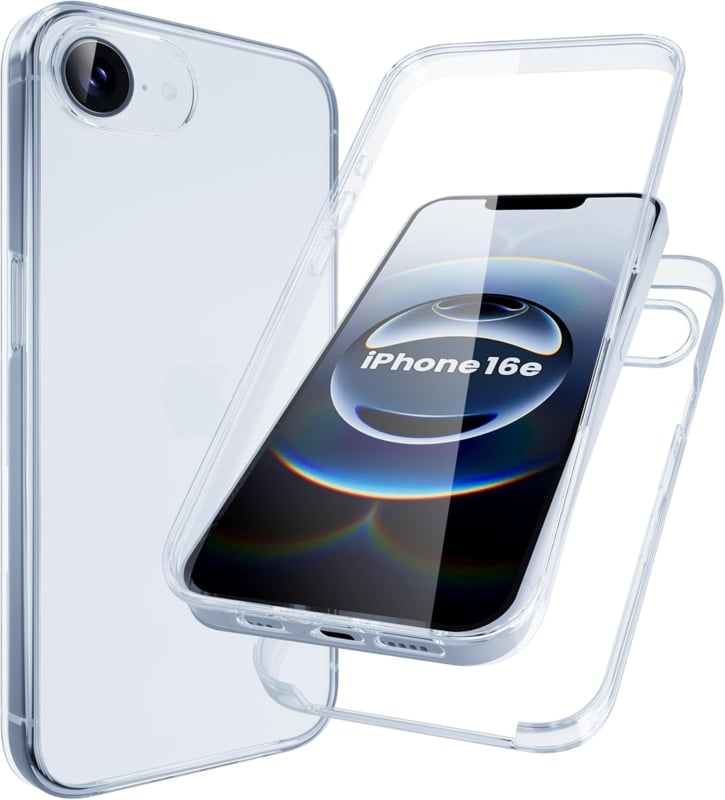 iPhone 16e / 17e 360° Ultra Clear Hybrid Hoesje