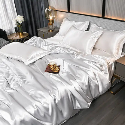 SilkSerenity luxe satijnen dekbedovertrek