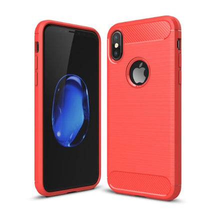 Brushed Armor TPU Hoesje voor iPhone X / Xs