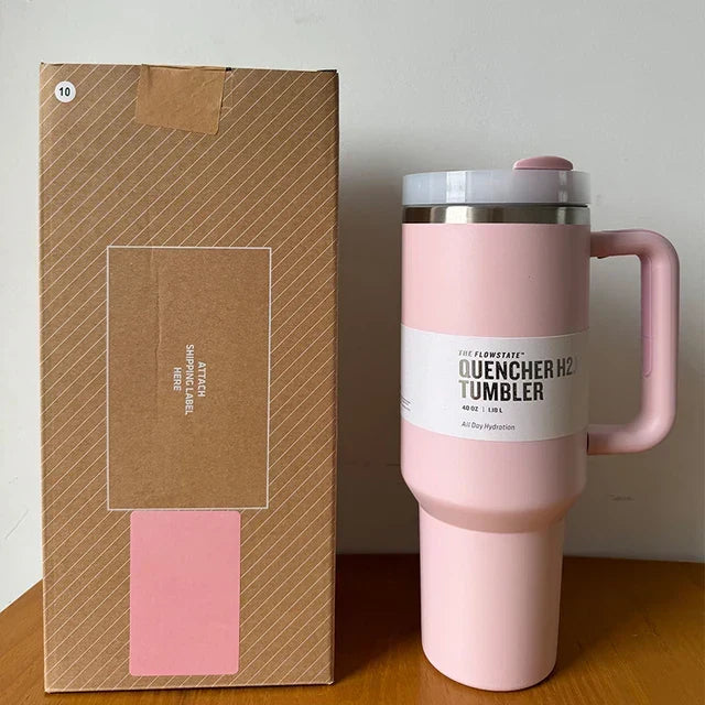 ThermoTumbler vacuüm geïsoleerde beker met handvat