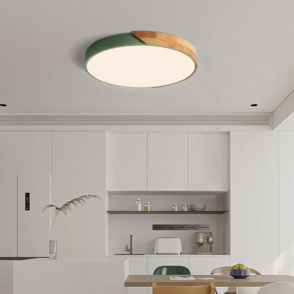 Delos Scandinavische LED Plafondlamp van Hout