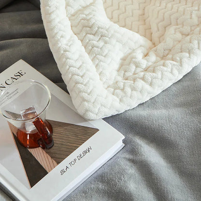 Luxe winter fleece deken