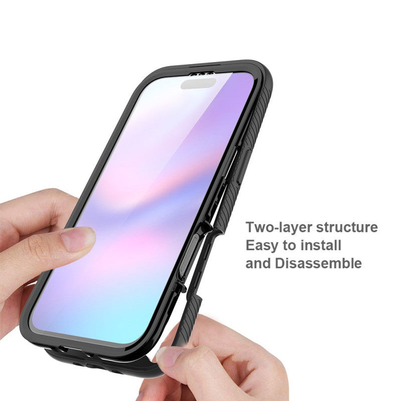 iPhone Air 360° Full Protect Hoesje met Screenprotector Zwart