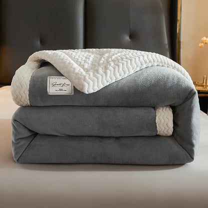 Luxe winter fleece deken