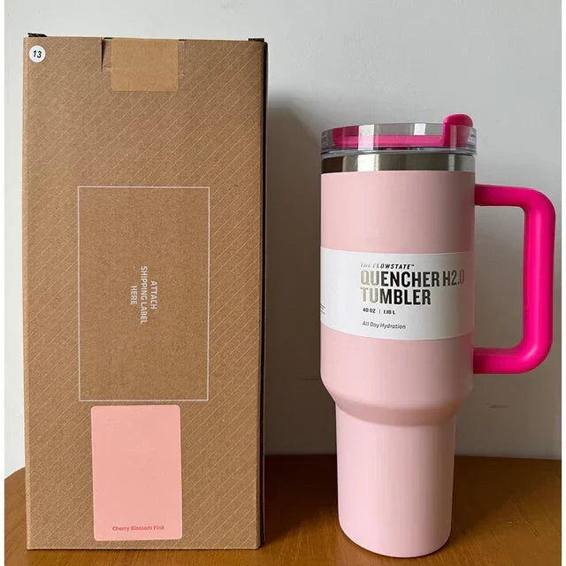 ThermoTumbler vacuüm geïsoleerde beker met handvat