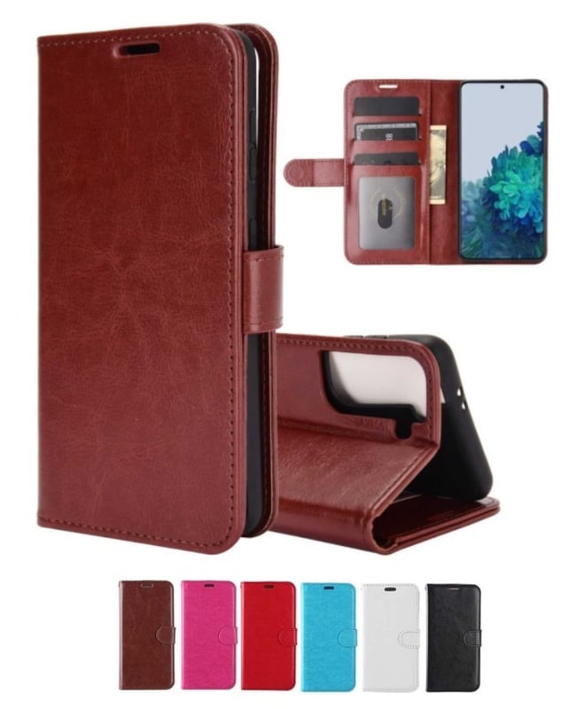 Galaxy S22 Leren Portemonnee Hoesje