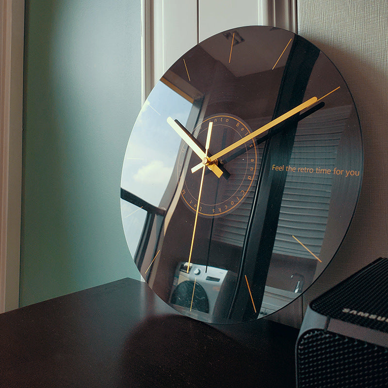 Moderne ronde wandklok