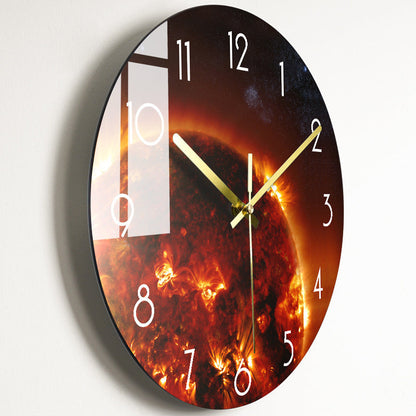 Moderne ronde wandklok