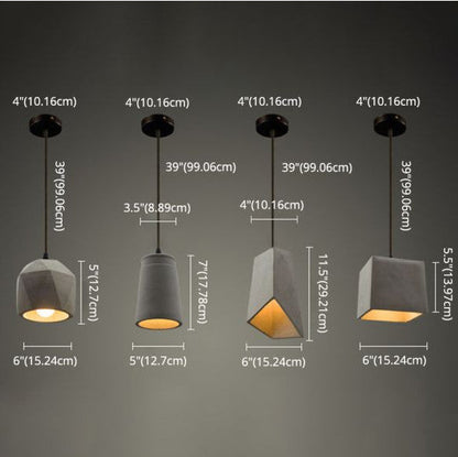 SMD Living industriële cement hanglamp