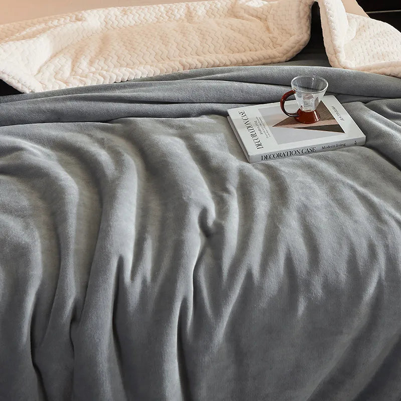 Luxe winter fleece deken