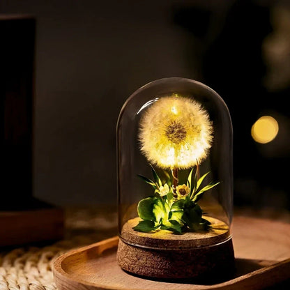 Lumio Floro nachtlamp met gedroogde bloemen onder glas