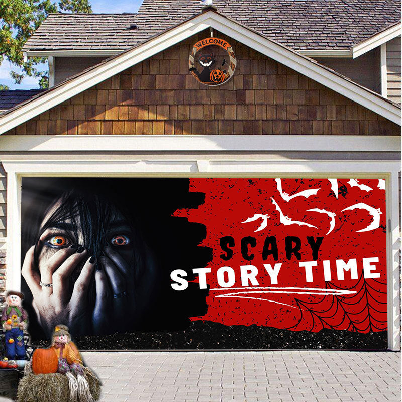 SpookShade Halloween garagedeur decoratie