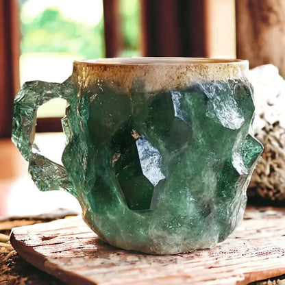 AuraStone handgemaakte koffiekop van mineraalsteen