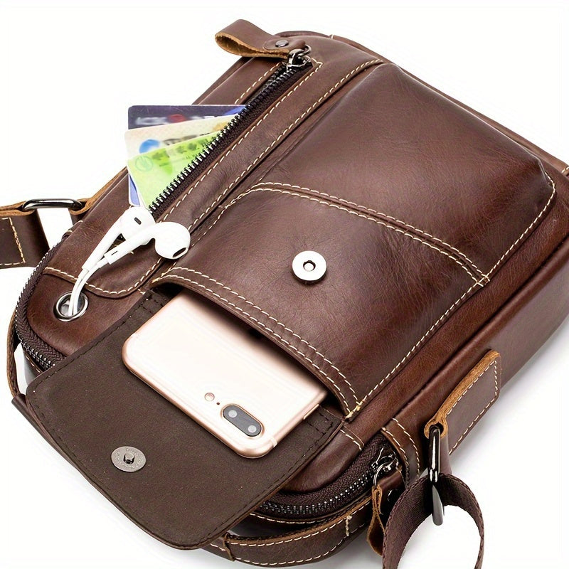 LionCarry leren crossbody handtas
