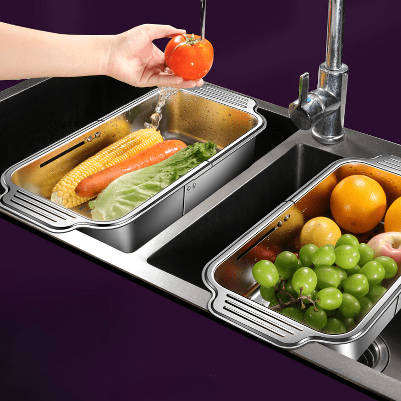 SinkFlex verstelbare RVS afgietmand