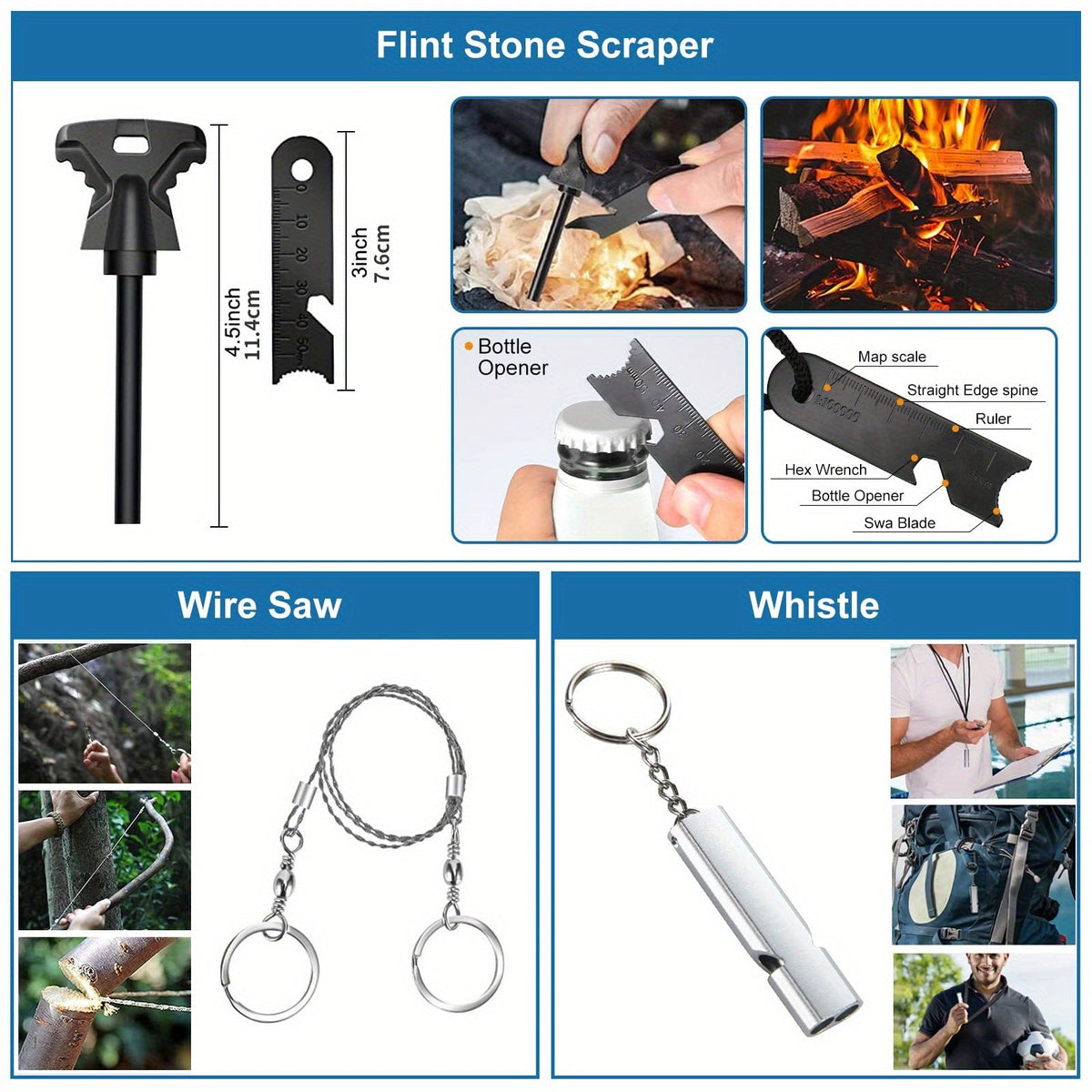 15-in-1 Outdoor Survivalset