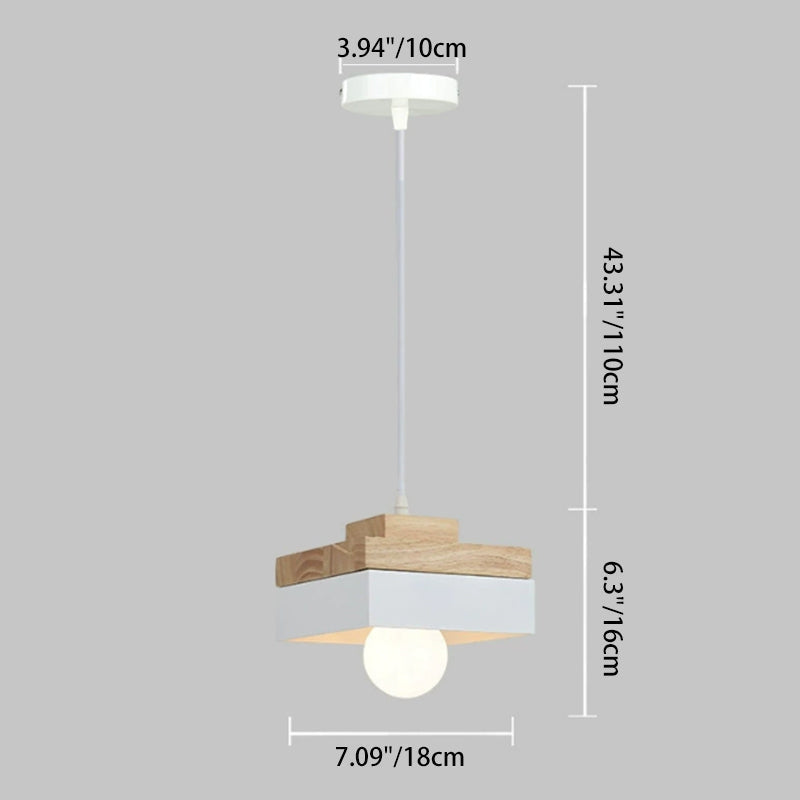 Lumio moderne hanglamp van metaal en hout